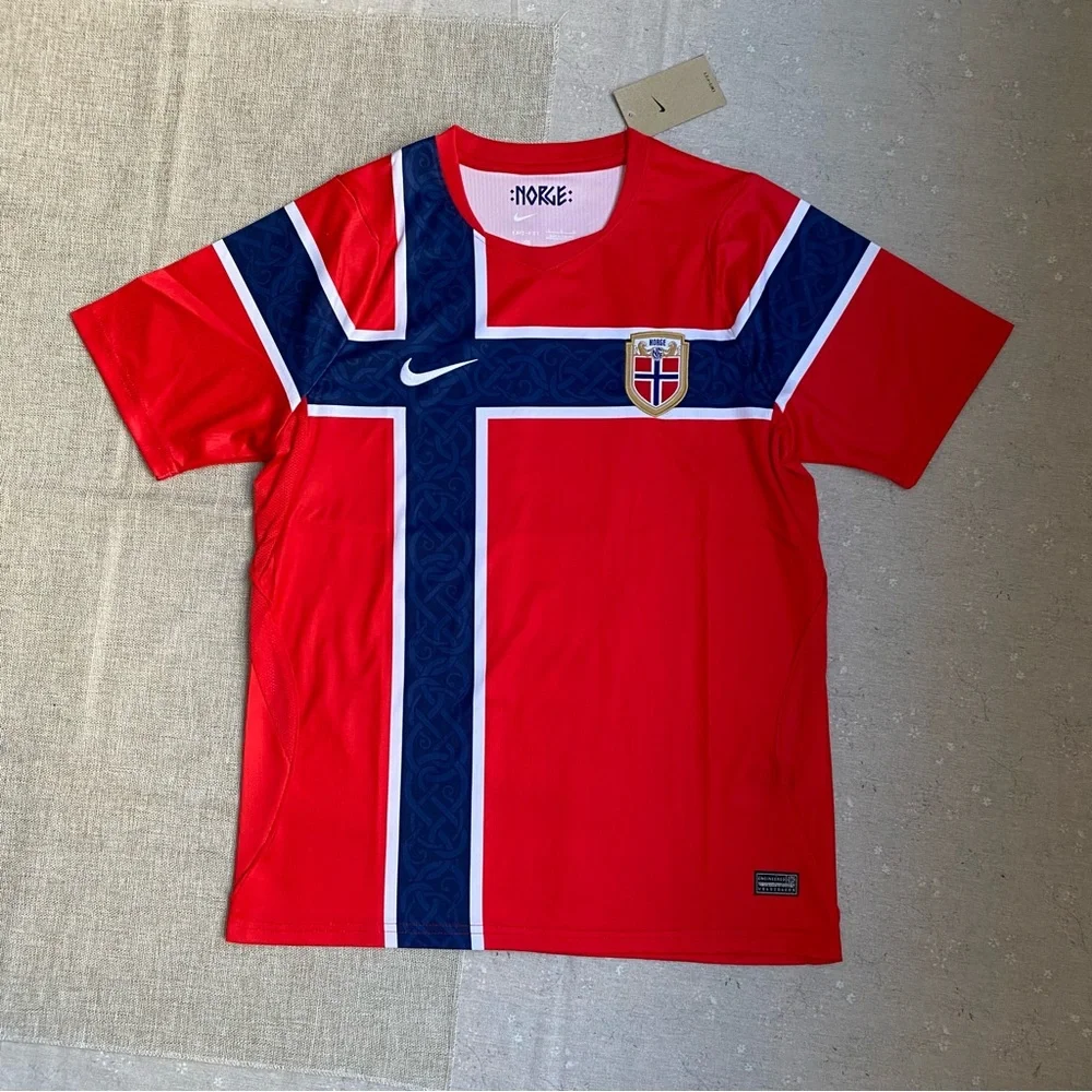 Nike Red Norway-Style Soccer Tee